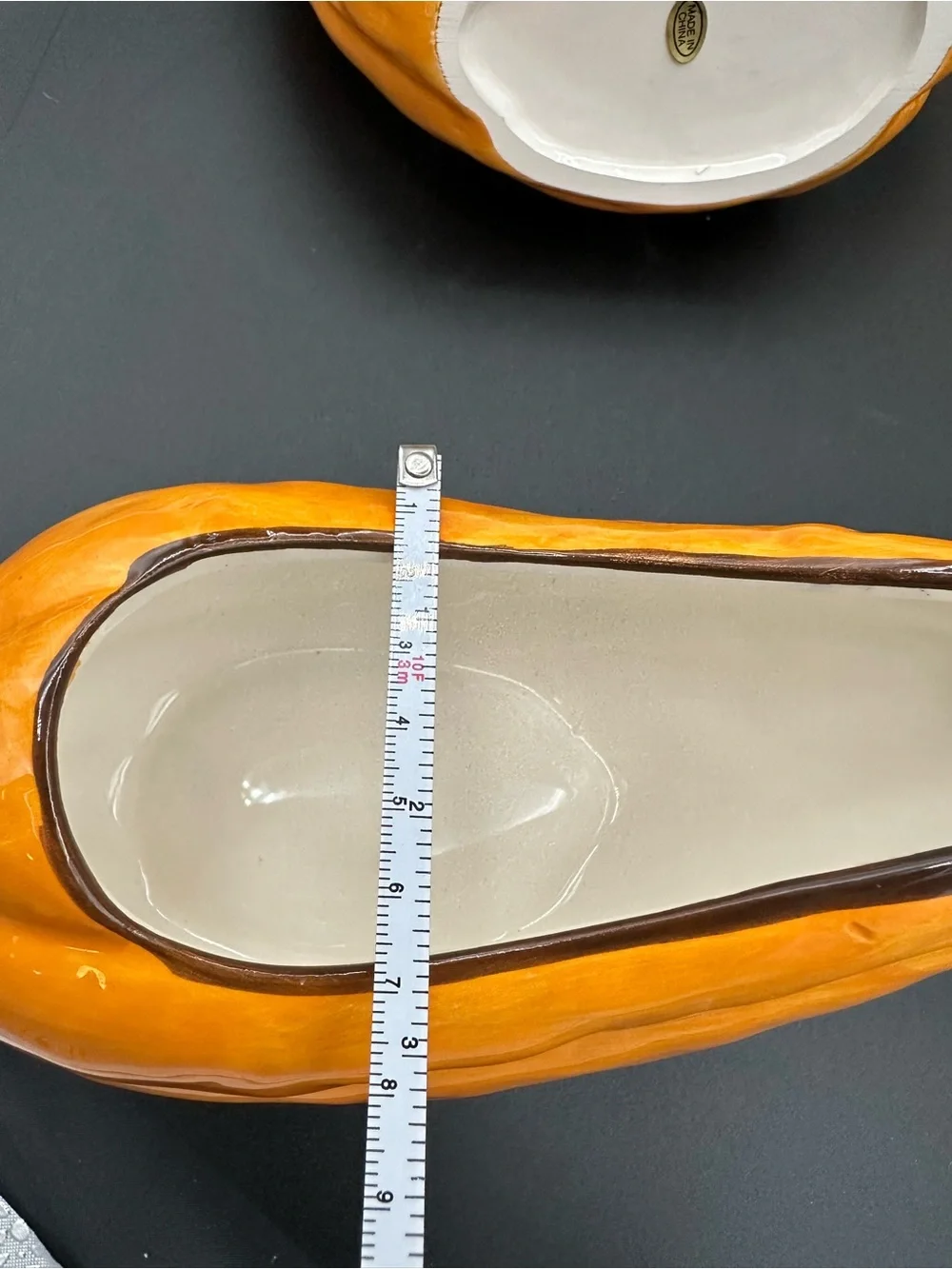 5pc Autumn Harvest Tablescape Set Platter Pumpkin Gravy Boats Candle Basket